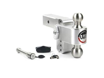 Weigh Safe - Weigh Safe 2.5" 180-DEG Class-V 4" Drop Hitch Receiver 18.5K LTB4-2.5-KA