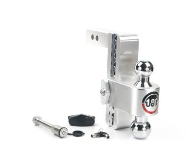 Weigh Safe - Weigh Safe 2" 180-DEG Class-IV 8" Drop Hitch Receiver 12.5K CTB8-2-KA