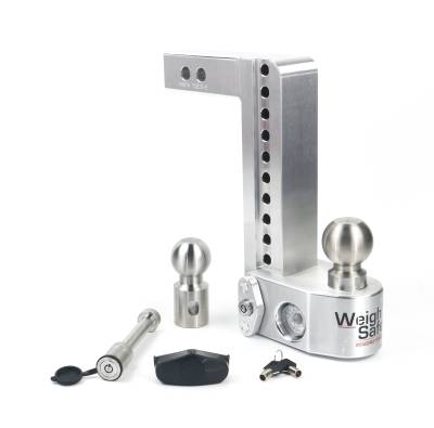 Weigh Safe - Weigh Safe 2" Aluminum Class-IV 10" Drop Hitch Receiver 12.5K WS10-2-KA