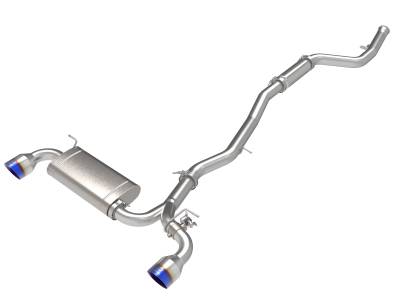 aFe Power - aFe 49-36050-L 2.5-3" Exhaust System w/Blue Flame Tip for 21-24 GR Supra 2.0L
