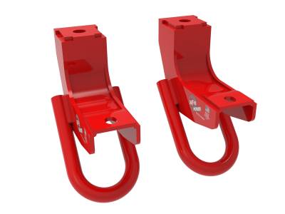 aFe Power - aFe 450-72T001-R Front Tow Hook Red for 22-26 Toyota Sequoia/Tundra 3.4L