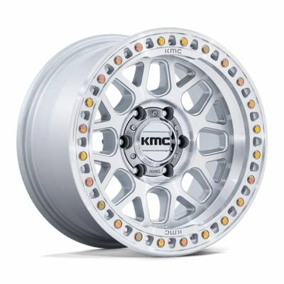 KMC - KMC Wheels KM549 GRS 17x8.5 6x135 0mm Gloss Silver/Machined KM54978563400