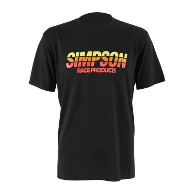 Simpson Safety - Simpson Safety 45024X Racing Stripes T-Shirt Black XL