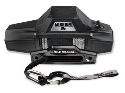Mile Marker - Mile Marker 78-53251 Mission 12K Black Synthetic Rope Recovery Winch
