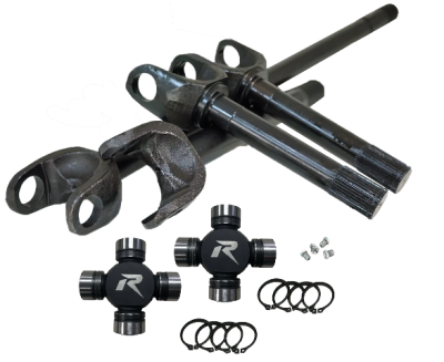 Revolution Gear and Axle - Revolution Gear DC-D60-GM-HD Chrom Disc Front Axle HD U-Joints for D60 35-Spline