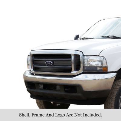APS - APS Stainless Billet Grille Black 99-04 Super Duty/Excursion GR06HEC99J