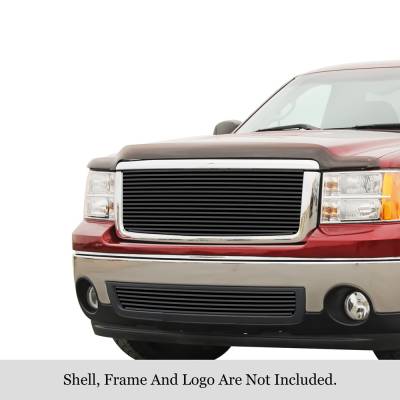 APS - APS Stainless Billet Grille Black 07-13 GMC Sierra 1500 GR07FGH60J