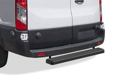 APS - APS IStep Rear Bumper Step Black 15-25 Ford Transit Van IB06KDJ5B