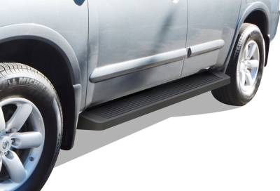 APS - APS IRunning Running Boards Black for 04-25 Titan/XD Crew IB14RIE1B