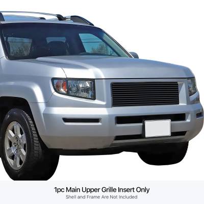 APS - APS Stainless Billet Grille Black 05-08 Honda Ridgeline GR08HGA14J