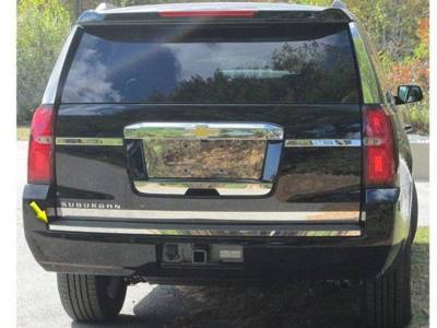 Quality Automotive Accessories - QAA BI55195 1Pc Stainless Steel Rear Bumper Trim for 2015-2020 Chevy Suburban
