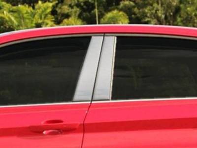 Quality Automotive Accessories - QAA PP18665 4Pc Stainless Steel Pillar Trim for 18-25 Volkswagen Jetta