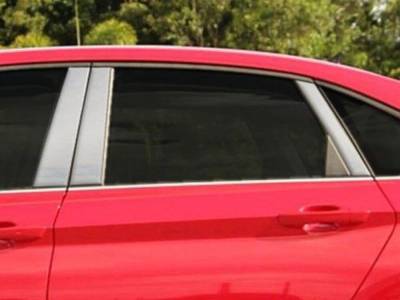 Quality Automotive Accessories - QAA PP18666 6Pc Stainless Steel Pillar Trim for 18-25 Volkswagen Jetta