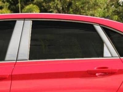 Quality Automotive Accessories - QAA PP18667 8Pc Stainless Steel Pillar Trim for 18-25 Volkswagen Jetta
