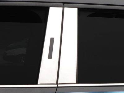 Quality Automotive Accessories - QAA PP60330 4Pc Stainless Steel Pillar Trim for 2020-2025 Ford Explorer
