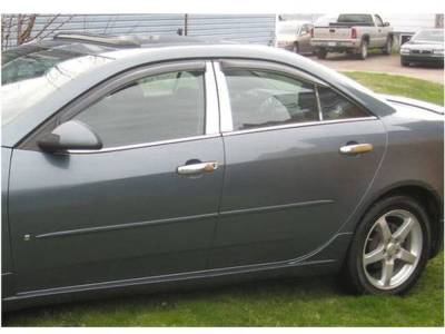 Quality Automotive Accessories - QAA PP45270 4Pc Stainless Steel Pillar Trim for 2005-2009 Pontiac G6
