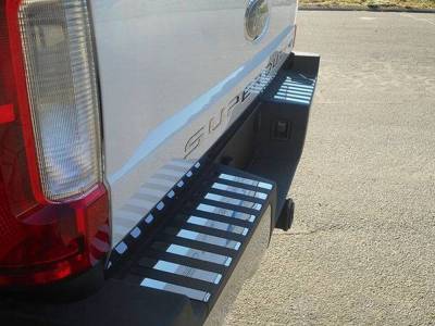 Quality Automotive Accessories - QAA BI57320 18Pc Stainless Steel Rear Bumper Trim for 2017-2022 Ford Super Duty