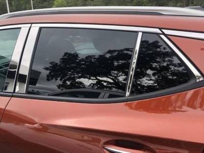 Quality Automotive Accessories - QAA PP60542 8Pc Stainless Steel Pillar Trim for 2020-2025 Buick Encore GX
