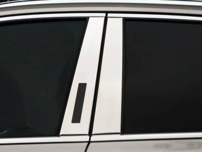 Quality Automotive Accessories - QAA PP60610 4Pc Stainless Steel Pillar Trim for 2020-2025 Lincoln Corsair