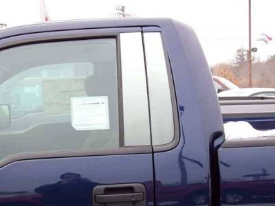 Quality Automotive Accessories - QAA PP49307 4Pc Stainless Steel Pillar Trim for 2009-2014 Ford F150
