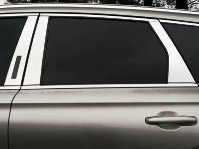 Quality Automotive Accessories - QAA PP60611 6Pc Stainless Steel Pillar Trim for 2020-2025 Lincoln Corsair