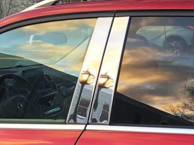Quality Automotive Accessories - QAA PP12065 4Pc Stainless Steel Pillar Trim for 2016-2019 Mercedes GLE