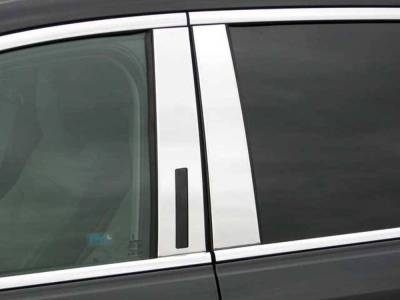 Quality Automotive Accessories - QAA PP50670 4Pc Stainless Steel Pillar Trim for 2010-2020 Lincoln MKT