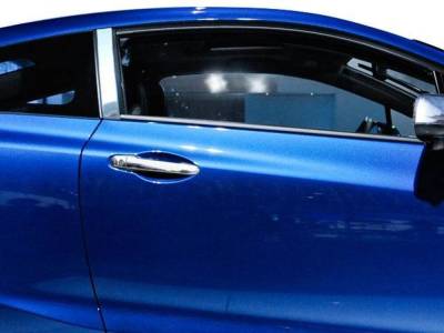 Quality Automotive Accessories - QAA PP12212 2Pc Stainless Steel Pillar Trim for 2012-2015 Honda Civic