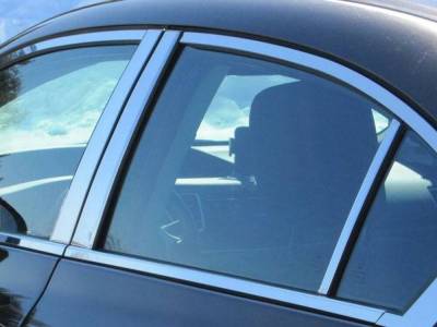 Quality Automotive Accessories - QAA PP12215 6Pc Stainless Steel Pillar Trim for 2012-2015 Honda Civic