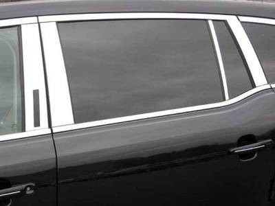 Quality Automotive Accessories - QAA PP50672 8Pc Stainless Steel Pillar Trim for 2010-2020 Lincoln MKT