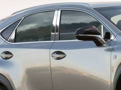 Quality Automotive Accessories - QAA PP15193 12Pc Stainless Steel Pillar Trim for 2015-2020 Lexus NX