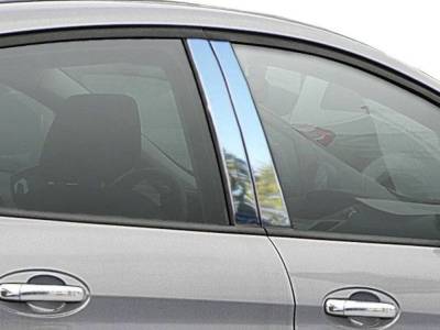 Quality Automotive Accessories - QAA PP53370 4Pc Stainless Steel Pillar Trim for 2013-2018 Ford C-Max