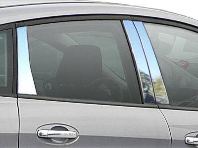 Quality Automotive Accessories - QAA PP53371 6Pc Stainless Steel Pillar Trim for 2013-2018 Ford C-Max