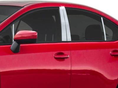 Quality Automotive Accessories - QAA PP15412 8Pc Stainless Steel Pillar Trim for 2015-2020 Subaru WRX