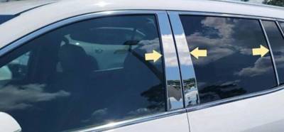 Quality Automotive Accessories - QAA PP64426 6Pc Stainless Steel Pillar Trim for 2024-2025 Acadia/Traverse
