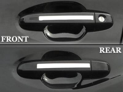Quality Automotive Accessories - QAA DH19455 4Pc Stainless Steel Door Handle Accent for 2019-2025 Subaru Ascent