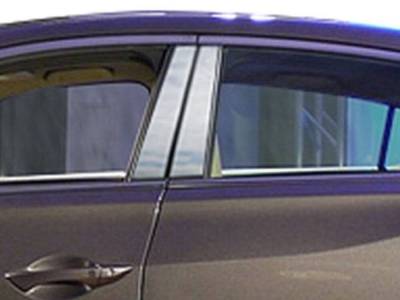 Quality Automotive Accessories - QAA PP13205 4Pc Stainless Steel Pillar Trim for 2013-2022 Acura ILX