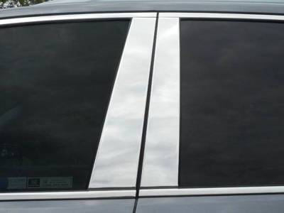 Quality Automotive Accessories - QAA PP16260 4Pc Stainless Steel Pillar Trim for 2016-2022 Honda Pilot