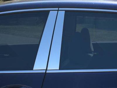 Quality Automotive Accessories - QAA PP16281 4Pc Stainless Steel Pillar Trim for 2016-2017 Honda Accord