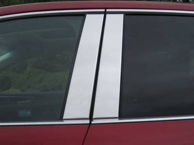 Quality Automotive Accessories - QAA PP55612 4Pc Stainless Steel Pillar Trim for 2015-2024 Ford Edge