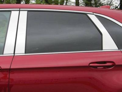 Quality Automotive Accessories - QAA PP55613 6Pc Stainless Steel Pillar Trim for 2015-2024 Ford Edge