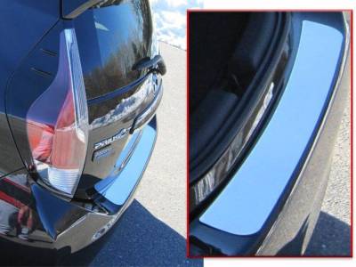 Quality Automotive Accessories - QAA RB12705 1Pc Stainless Steel Rear Bumper Trim for 2012-2019 Toyota Prius C