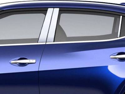 Quality Automotive Accessories - QAA PP16540 4Pc Stainless Steel Pillar Trim for 2016-2023 Nissan Maxima