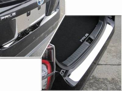 Quality Automotive Accessories - QAA RB16135 1Pc Stainless Steel Rear Bumper Accent for 2016-2022 Toyota Prius