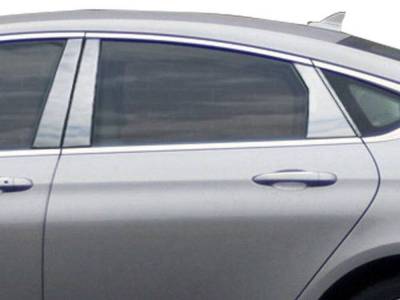 Quality Automotive Accessories - QAA PP55782 8Pc Stainless Steel Pillar Trim for 2015-2017 Chrysler 200
