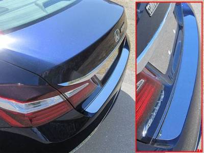 Quality Automotive Accessories - QAA RB16281 1Pc Stainless Steel Rear Bumper Accent for 2016-2017 Honda Accord