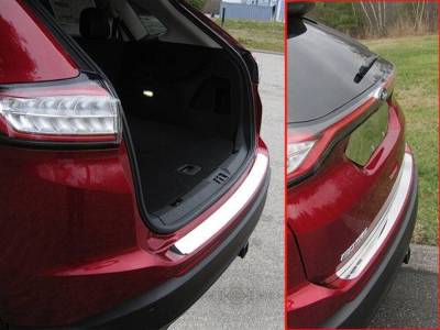 Quality Automotive Accessories - QAA RB55610 1Pc Stainless Steel Rear Bumper Accent for 2015-2018 Ford Edge
