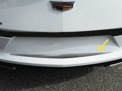 Quality Automotive Accessories - QAA RB60245 1Pc Stainless Steel Rear Bumper Accent for 2020-2025 Cadillac CT4