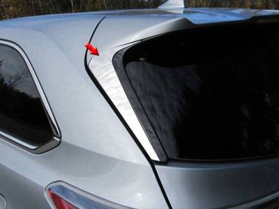 Quality Automotive Accessories - QAA RW14110 2Pc Stainless Steel Rear Window Trim for Toyota Highlander