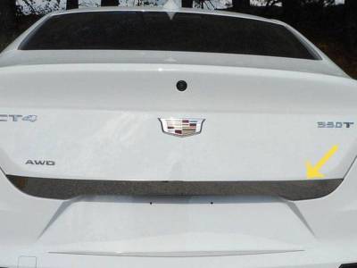 Quality Automotive Accessories - QAA RD60245 1Pc Stainless Steel Rear Bumper Accent for 2020-2025 Cadillac CT4